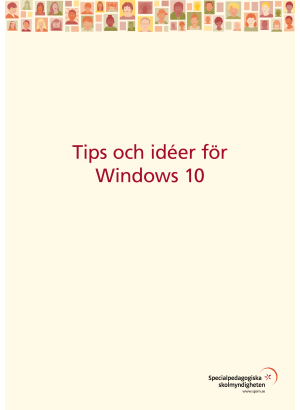 Tips och idéer för Windows 10.