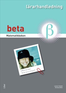 Omslag till Matematikboken Beta utdrag ur lärarhandledning.