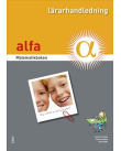 Omslag till Matematikboken Alfa Lärarhandledning.