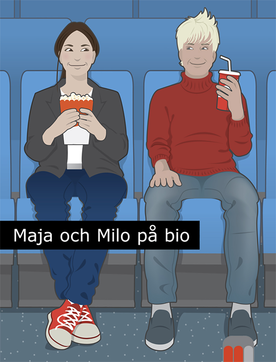 Omslag till Maja och Milo på bio.