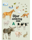 Diverse djur, såsom häst, räv, höna, älg, med mera.