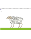 Reliefbild av ett får.