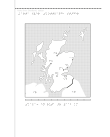 Karta över Skottland i svällpapper.
