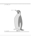 Taktil bild på en pingvin.