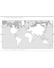 Världskarta i relief med tundra markerat.