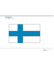 Taktil bild Finlands flagga.