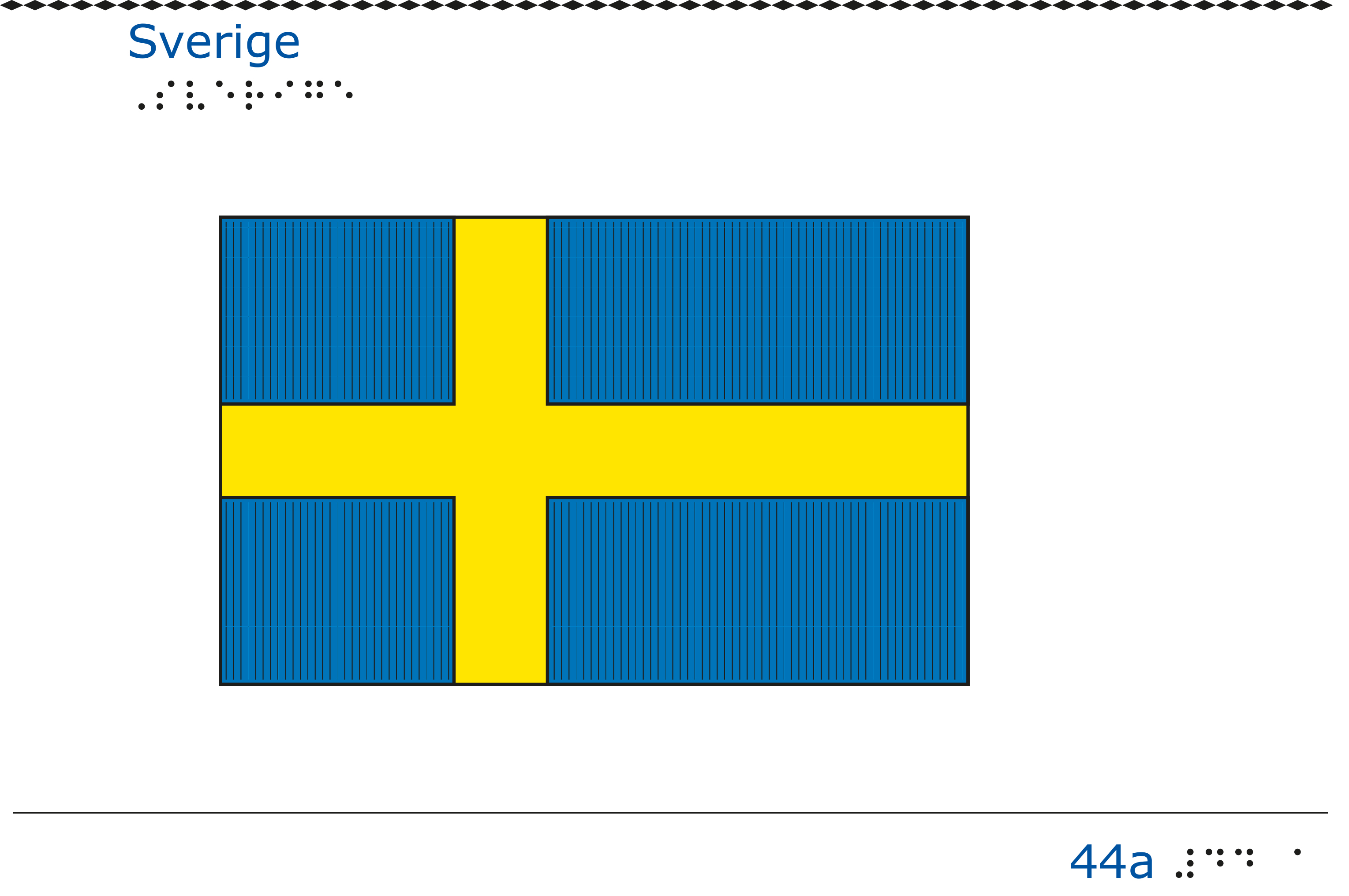 Sverige flagga i svällpapper - SPSM Webbutiken