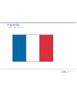 Taktil bild - Frankrikes flagga.