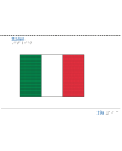 Taktil bild - Italiens flagga.