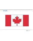 Taktil bild - Kanadas flagga.