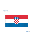 Taktil bild - Kroatiens flagga.