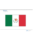 Taktil bild - Mexicos flagga.