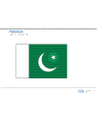 Taktil bild - Pakistans flagga.