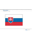 Taktil bild - Slovakiens flagga.