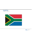 Taktil bild Sydafrikas flagga.