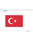 Taktil bild Turkiets flagga.