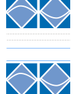 Omslag bestående av geometriska figurer i vitt mot blått separerade av ett fält med linjer mot en vit bakgrund.