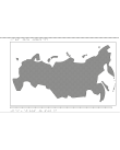 Relief karta över Ryssland.