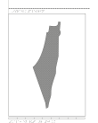 Relief karta över Israel.