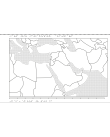 Relief karta över mellanöstern.