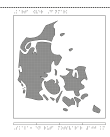 Karta över Danmark.