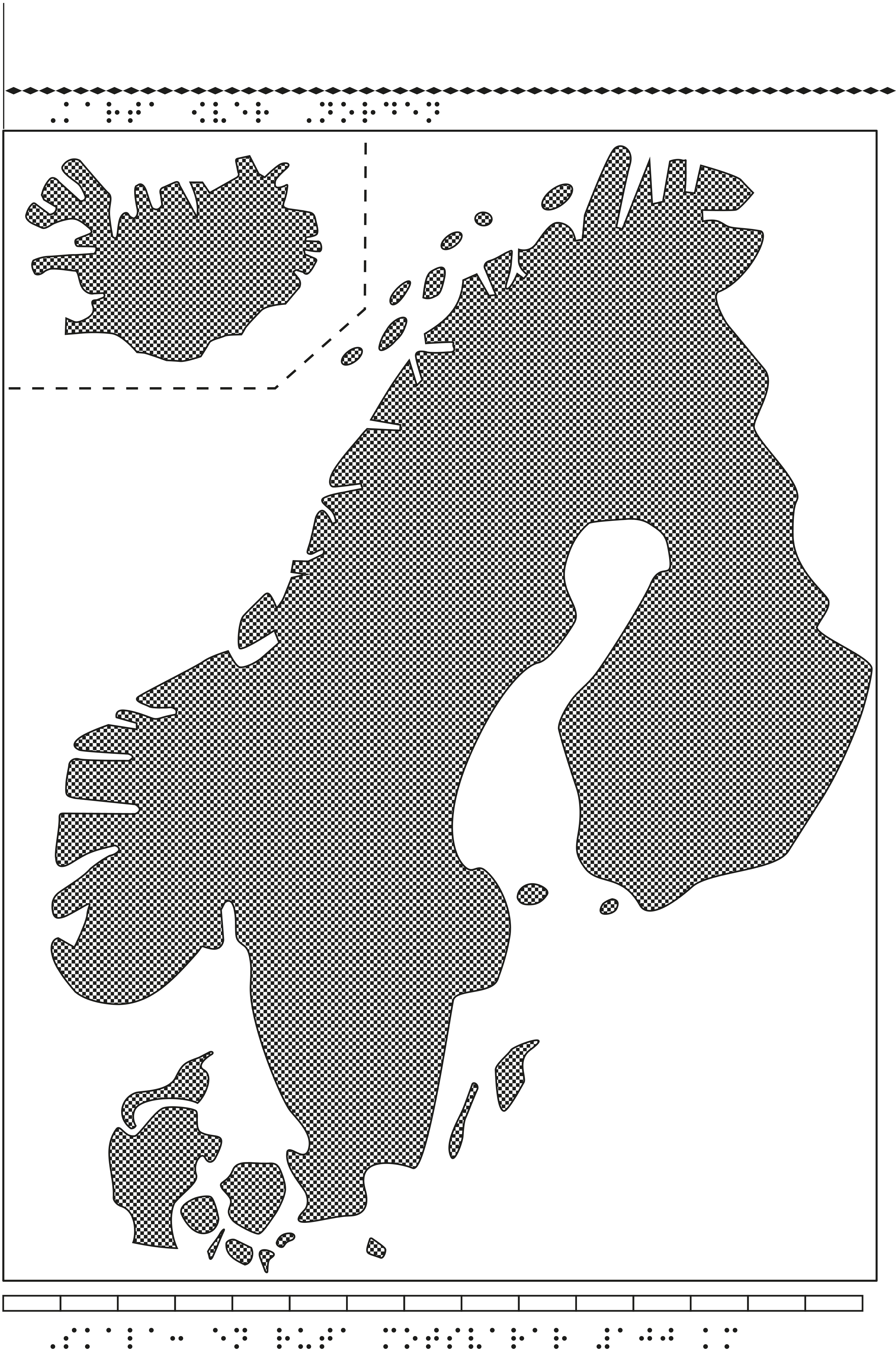 Karta över Norden.