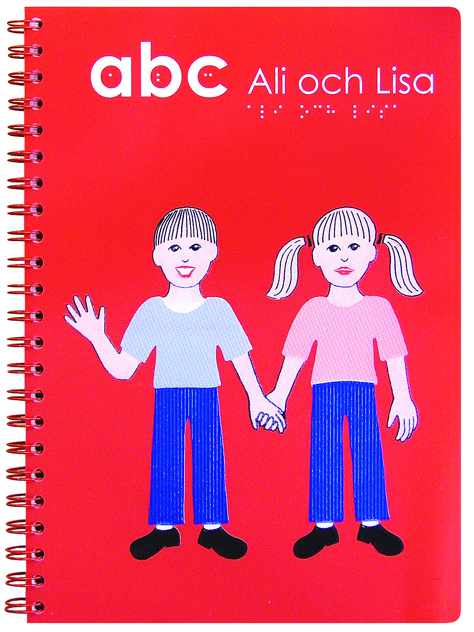 En röd bok om Ali och Lisa.