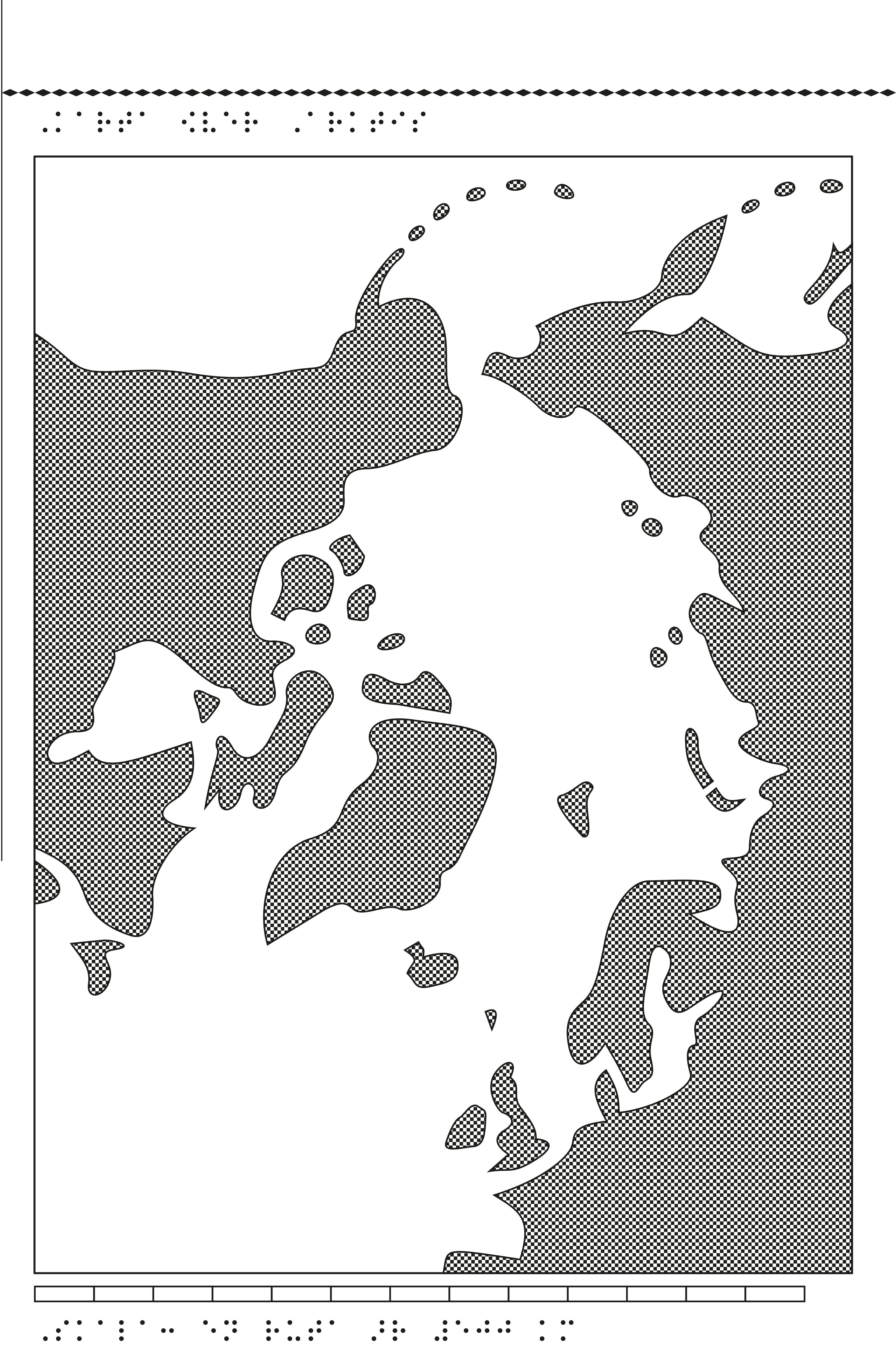 En karta över Arktis.