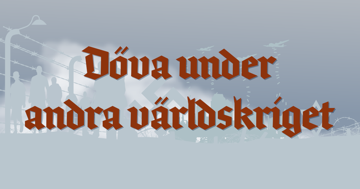 Omslag till Döva under andra världskriget.