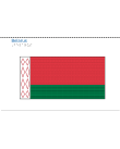 Omslag till Belarus– flagga i svällpapper.