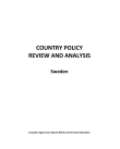 Country policy review and analysis.